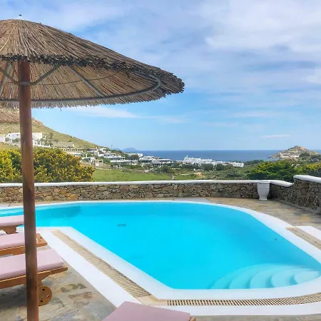 ヴィラ Happy Villas Mykonos カラファティス